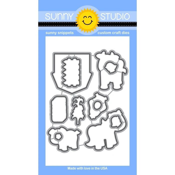SUNNY STUDIOS Sello y Suaje - Barnyard Buddies