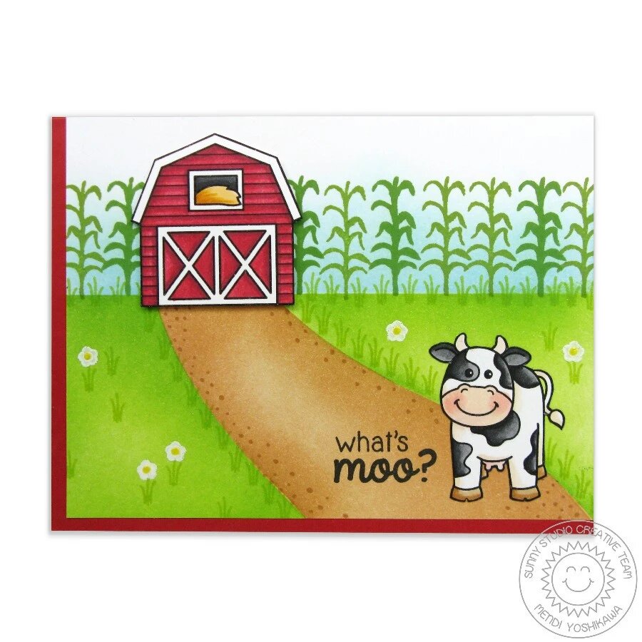 SUNNY STUDIOS Sello y Suaje - Barnyard Buddies