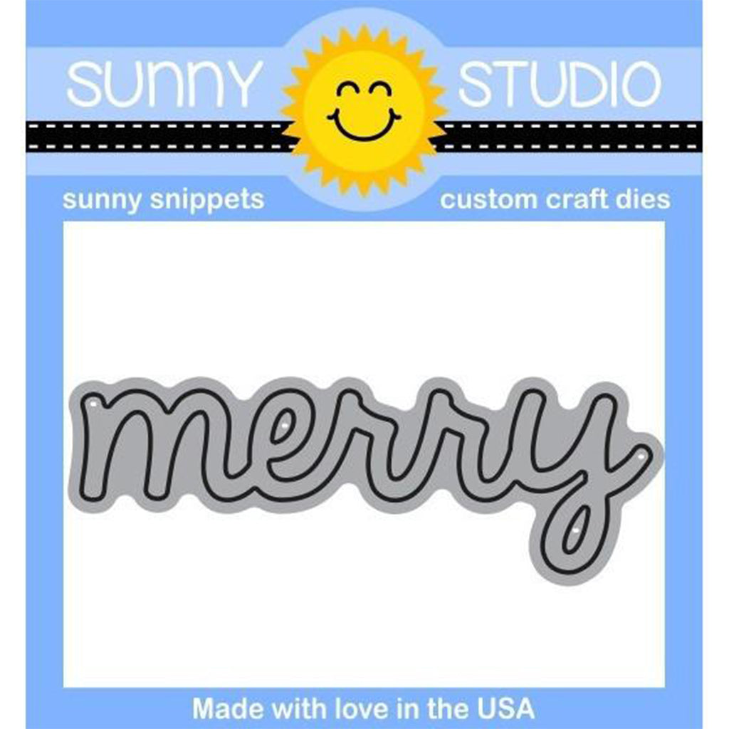 SUNNY STUDIOS Sello y Suaje - Merry Sentiments