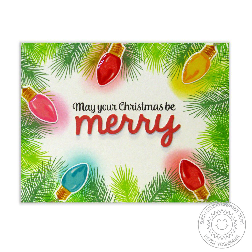 SUNNY STUDIOS Sello y Suaje - Merry Sentiments