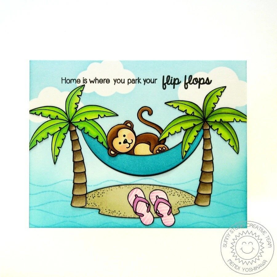SUNNY STUDIOS Sello - Comfy Creatures