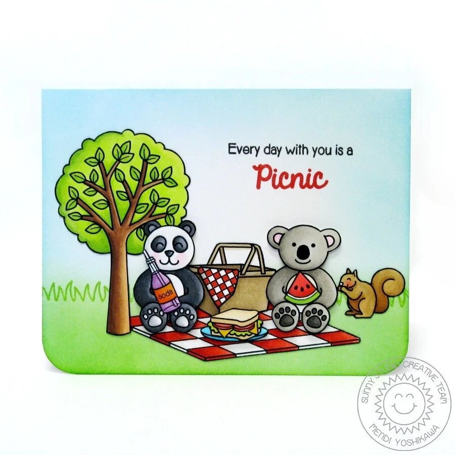 SUNNY STUDIOS Sello - Comfy Creatures