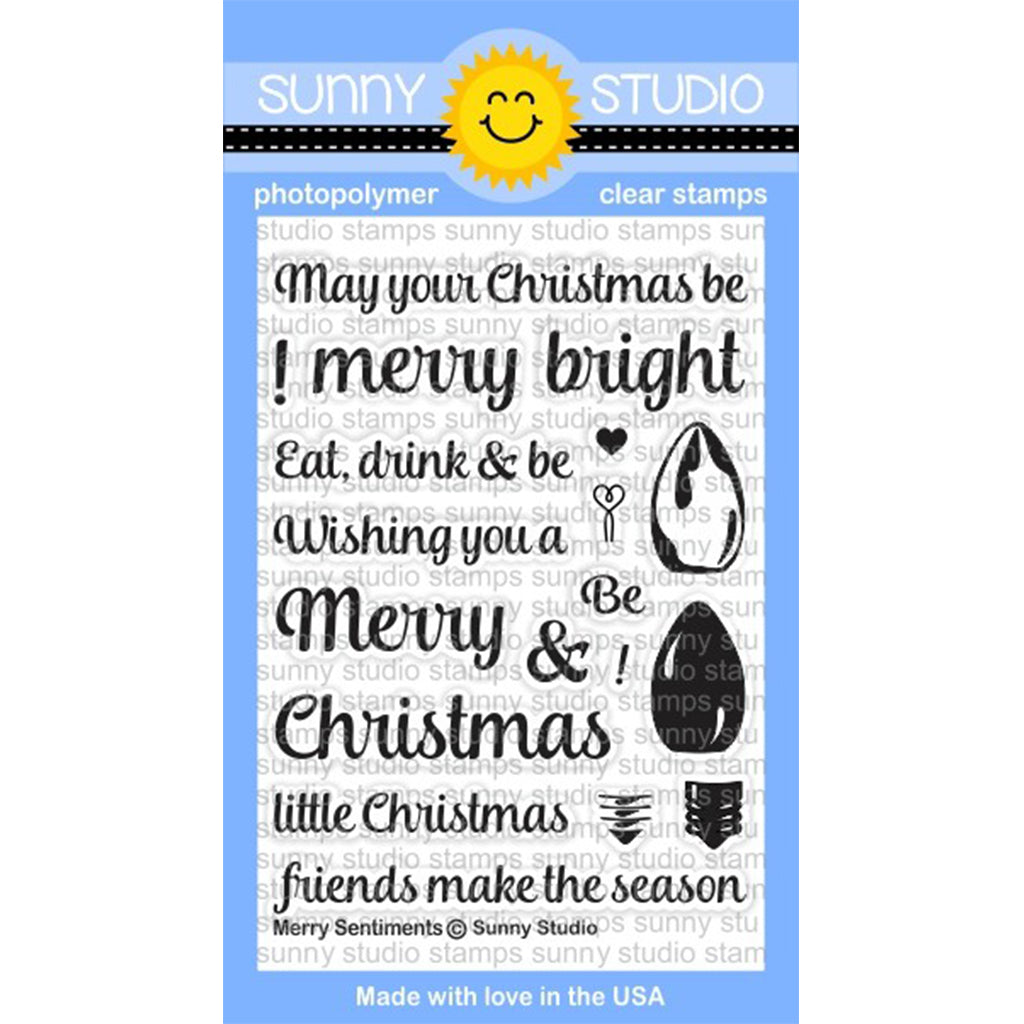 SUNNY STUDIOS Sello - Merry Sentiments