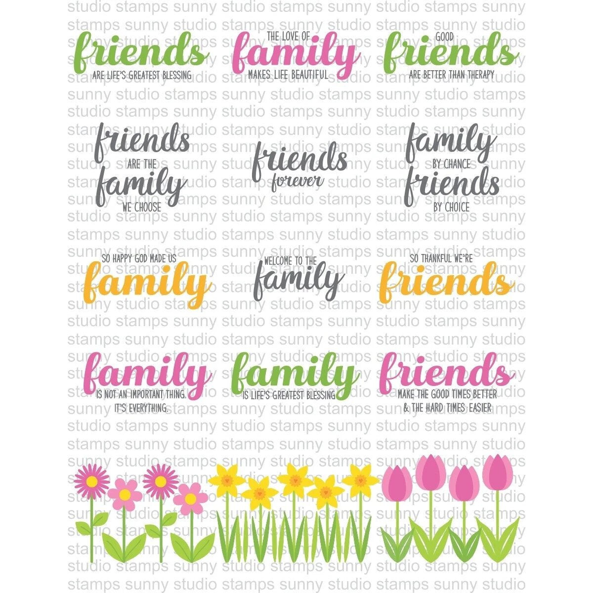 SUNNY STUDIOS Sello - Friends & Family