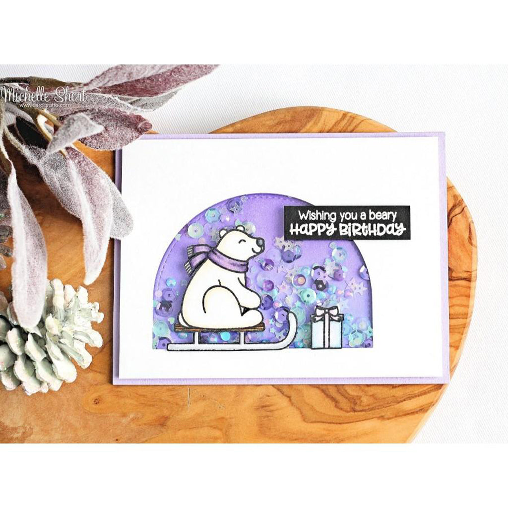 SUNNY STUDIOS Sello - Playful Polar Bears