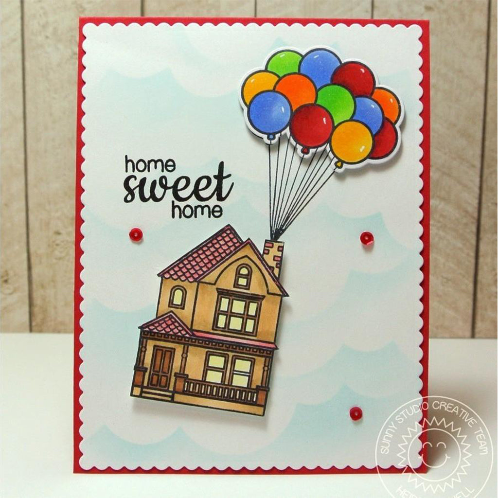 SUNNY STUDIOS Sello - Christmas Home