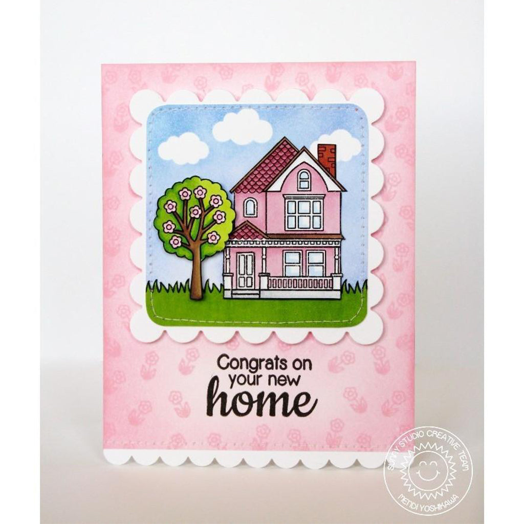 SUNNY STUDIOS Sello - Christmas Home