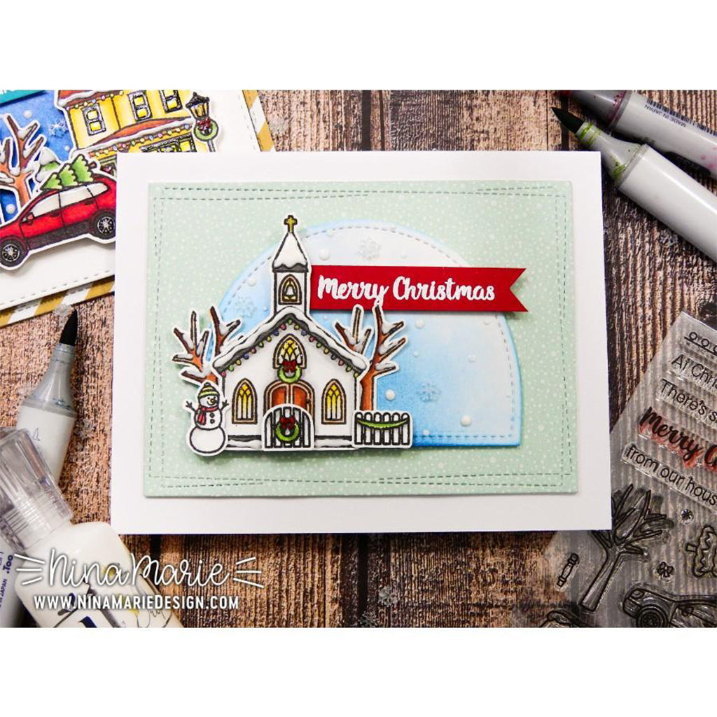 SUNNY STUDIOS Sello - Christmas Chapel