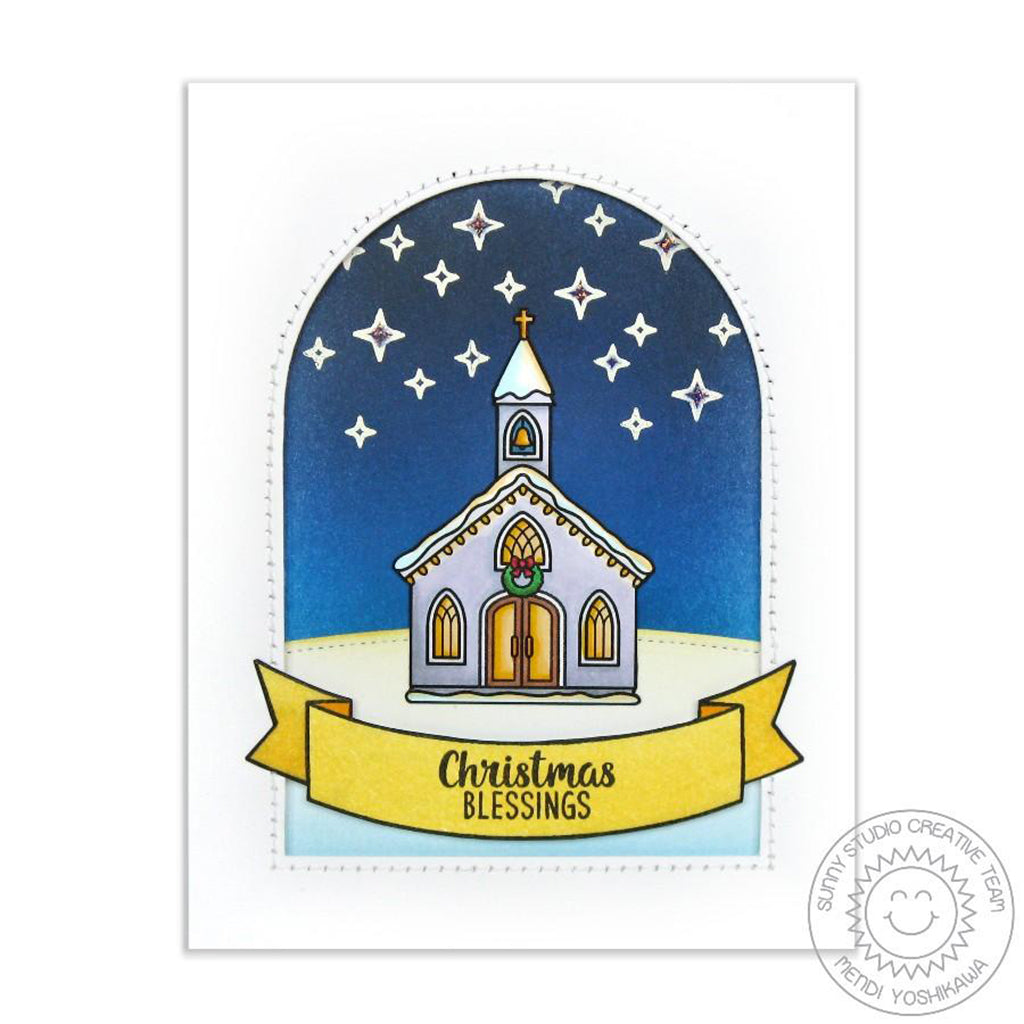 SUNNY STUDIOS Sello - Christmas Chapel